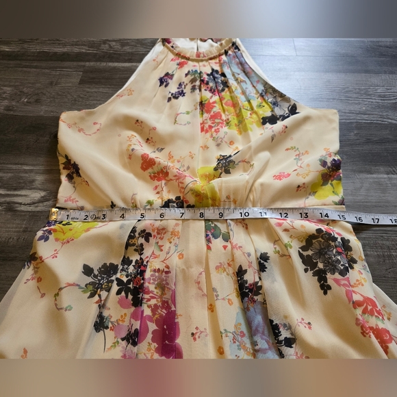 TED BAKER London Cream Attavia Summer Bloom Print Maxi, Size 3 - Picture 7 of 16